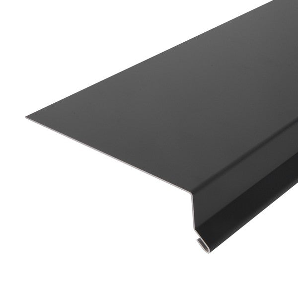 Sålbænk - ANTRACITGRÅ aluminium - 3m - 125mm dyb - 5° fald