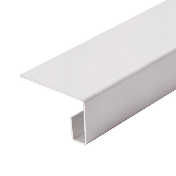 Endestykke, dobbelt - HVID - 3 meter