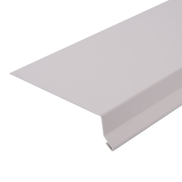 Sålbænk - HVID  aluminium - 3m - 125mm dyb - 5° fald
