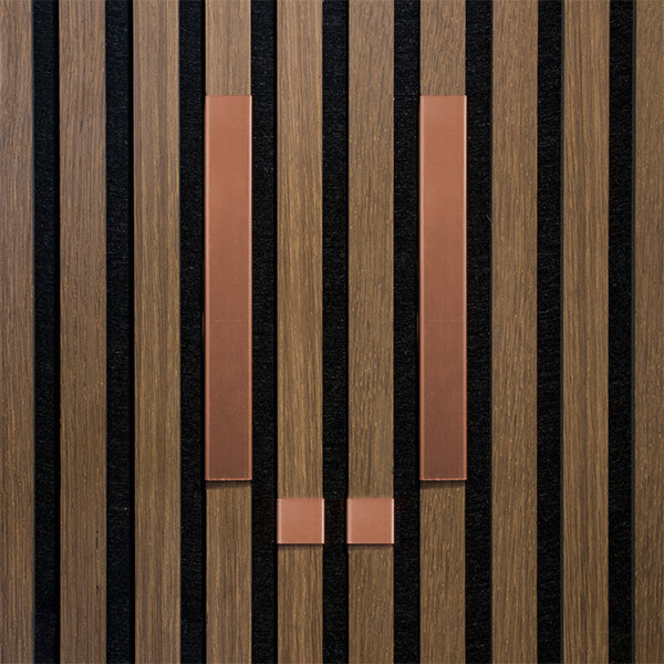 Bogstav til akustikpanel Kobber U