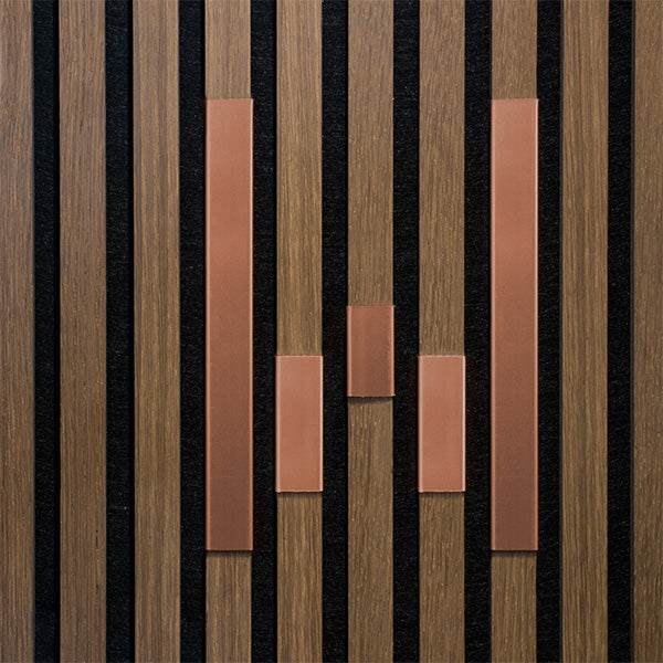 Bogstav til akustikpanel Kobber W