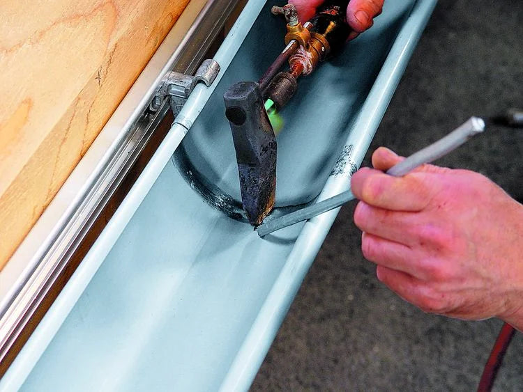 Zink tagrender og nedløbsrør til lodning