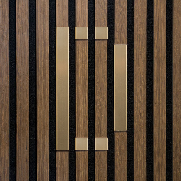 Bogstav til akustikpanel Messing D