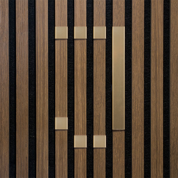 Bogstav til akustikpanel Messing J