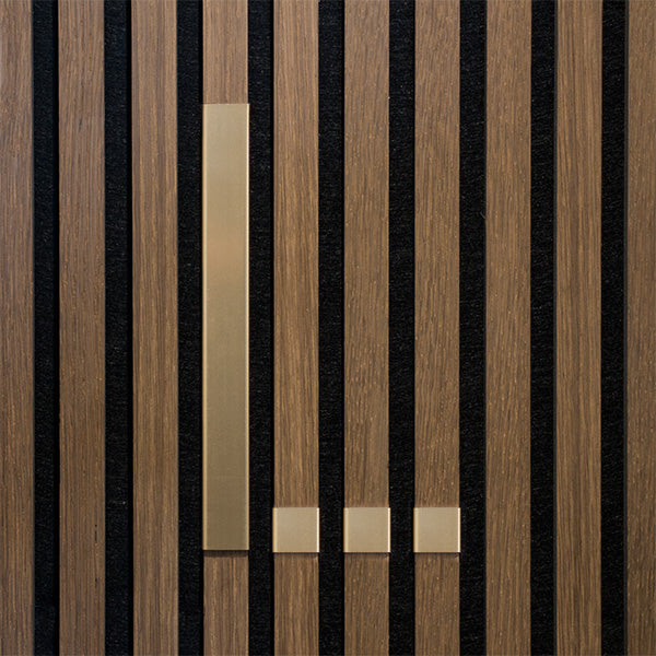 Bogstav til akustikpanel Messing L