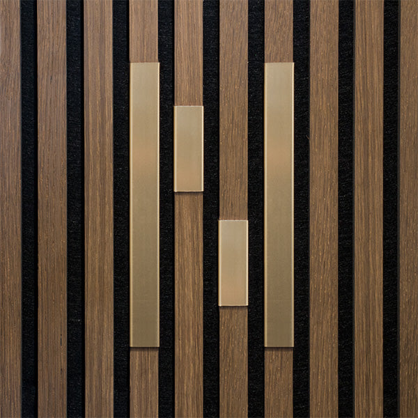 Bogstav til akustikpanel Messing N