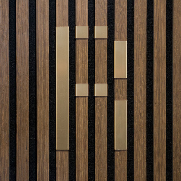 Bogstav til akustikpanel Messing R