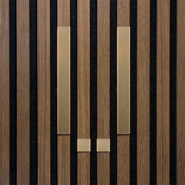 Bogstav til akustikpanel Messing U