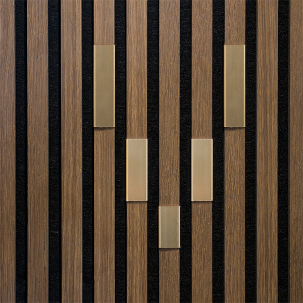 Bogstav til akustikpanel Messing V