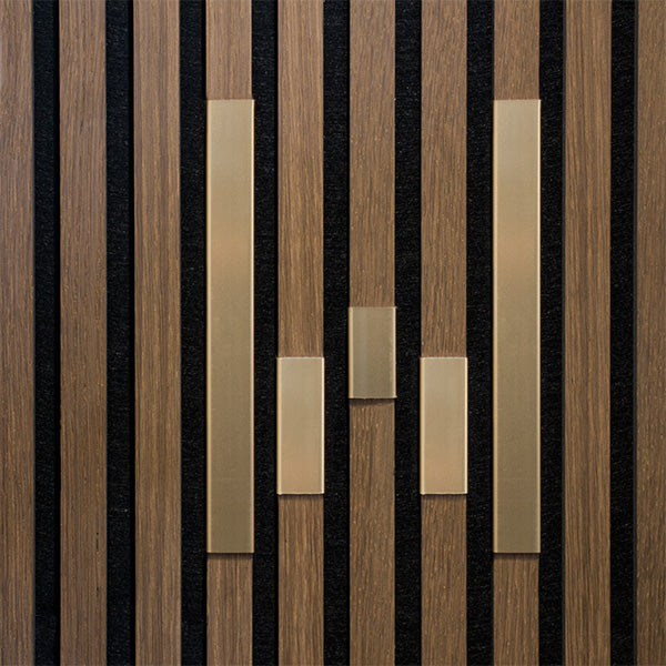 Bogstav til akustikpanel Messing W