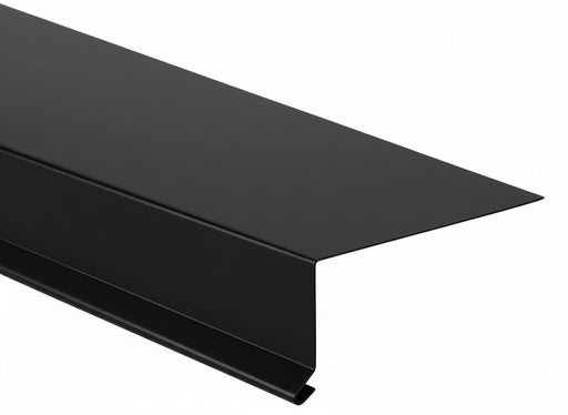 Murafdækning kantprofil i sortlakeret aluminium