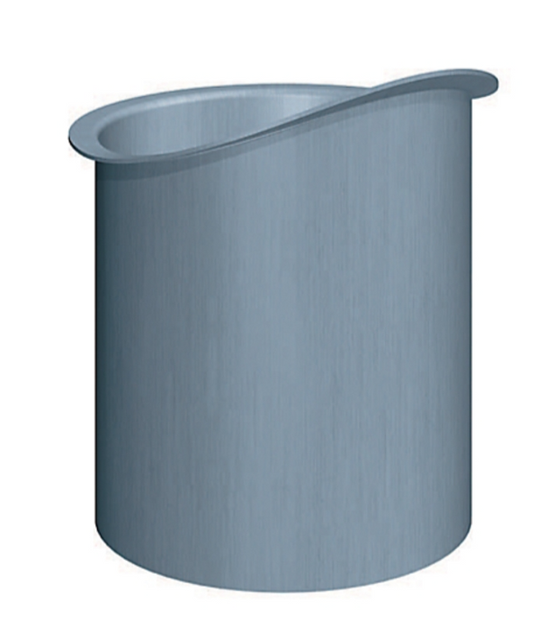 Rheinzink Spout 400/76 mm 1/4-round prePatina walzblank