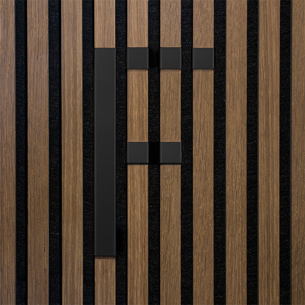 Bogstav til akustikpanel Sort zink F