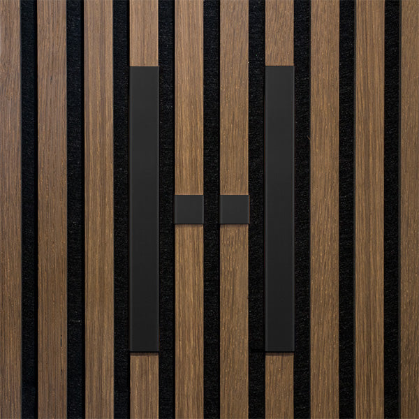 Bogstav til akustikpanel Sort zink H