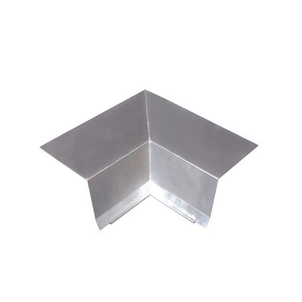 Tagfod 0,6x100x225 hjørne indvendigt Blank alu