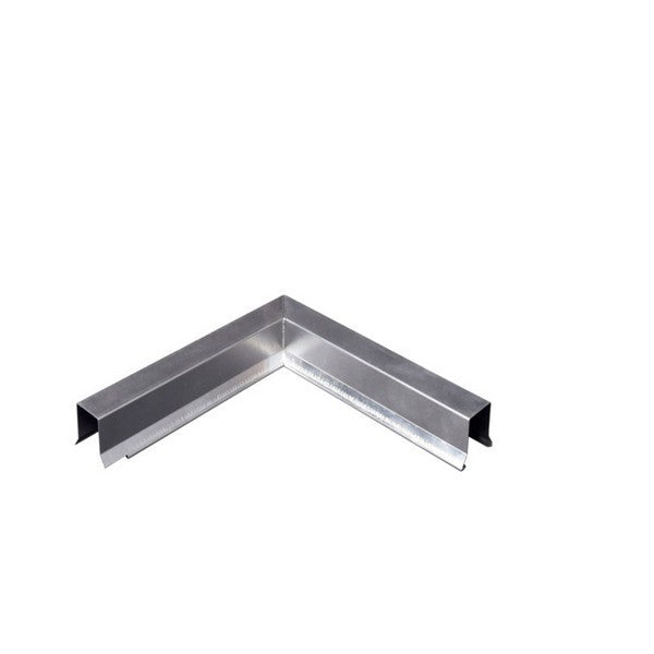 Sternkapsel 0,6x26x225 hjørne indvendigt Blank alu