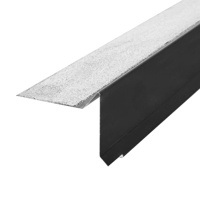 Vindskede 80 mm m/asfalt alu SORT 60x80x1000 mm