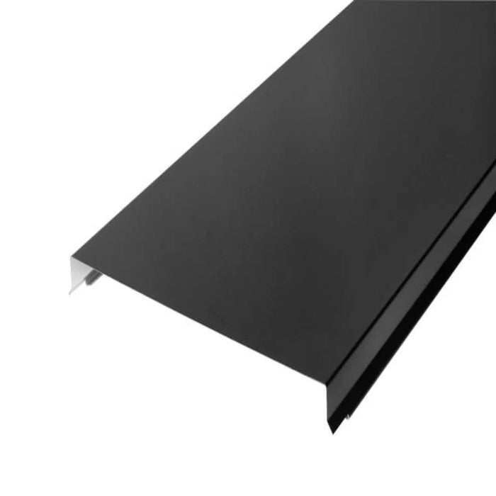 Sternkapsel murkrone afdækning 230 mm lige SORT alu 20x230x1000 mm