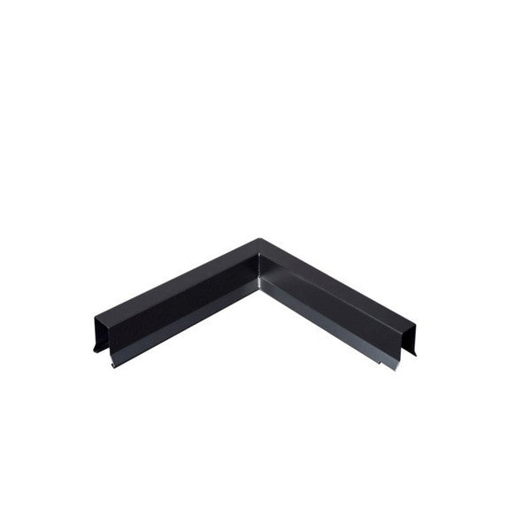 Sternkapsel 0,6x22x225 hjørne udvendigt Sort alu