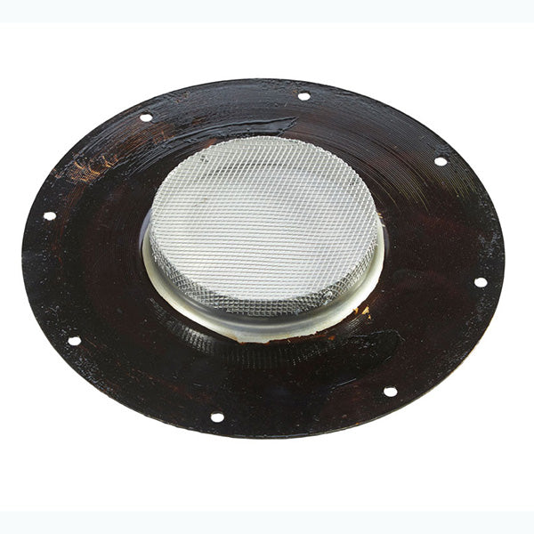 Alu-undertagsudluftning Ø100 m/insektnet og sværtet flange Ø220x17 mm