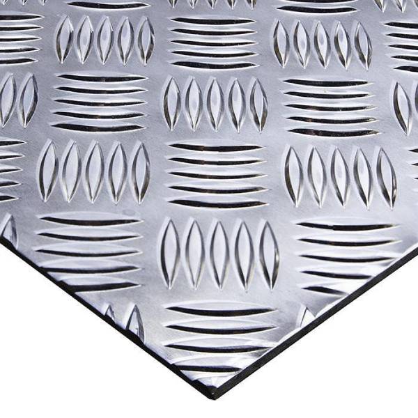 Dørkplade aluminium 3/5x1000x2000 mm EN AW-5754 H114 17 kg pr pl.