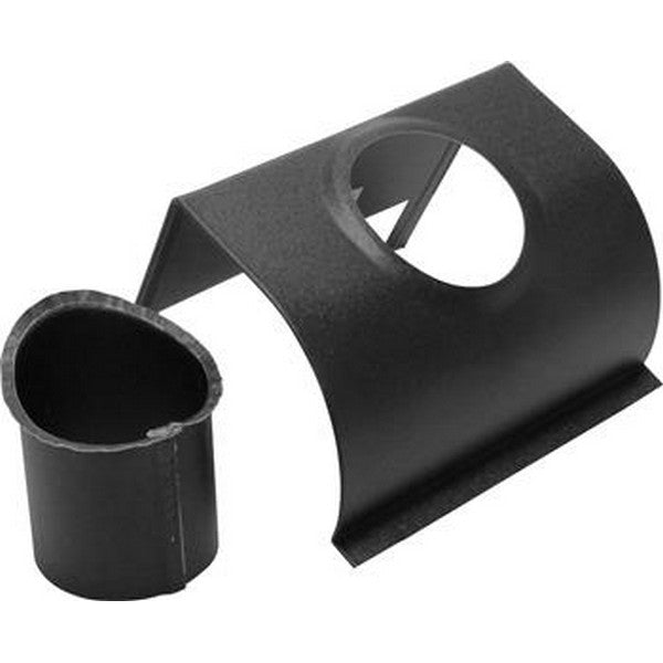 Prefa anhængertudstykke aluminium 333mm 1/4 rund  ø80 sort P10 let struktur