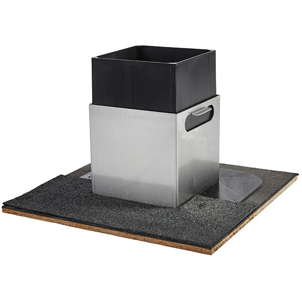 Beskyttelseskappe til 200x200 mm aftrækshætte aluminium