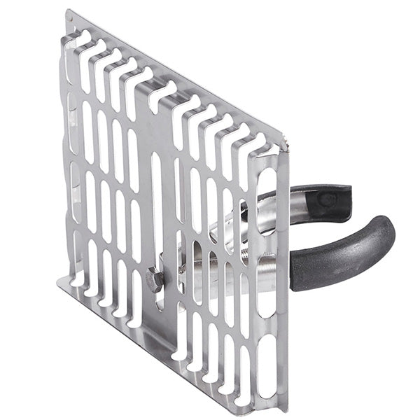 Blade catch Horizontal well flat t/Ø75-90-110 mm 10 mm high w/hex bolt - Slide fitting