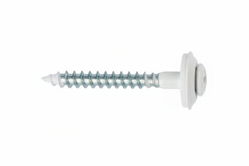 Blikkenslagerskrue hvidmalet med pakning