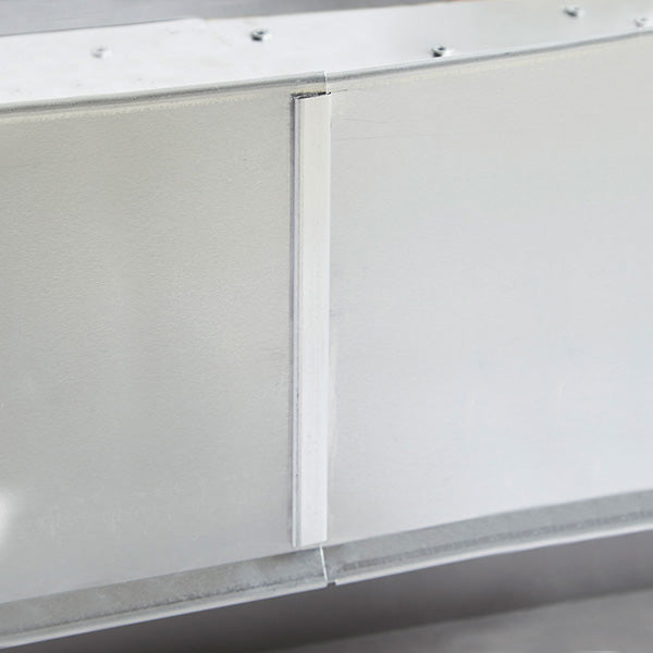 S-Blindfals t/samling af forkanter på vindskede m/udluftning 170 mm 0,6 mm alu