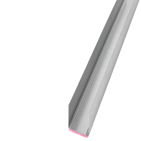 Top/bund skinne U-profil til gips m/EP belægning 45 mm - 3 meter