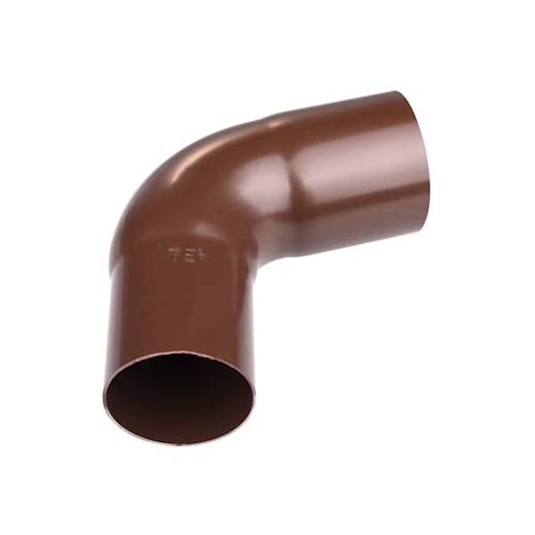 Plastmo plast bøjning brun Ø75 mm 75 grader