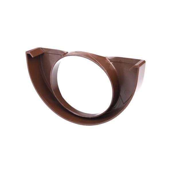 Plastmo plastic end base w/hole brown Ø75 mm 10/100 mm