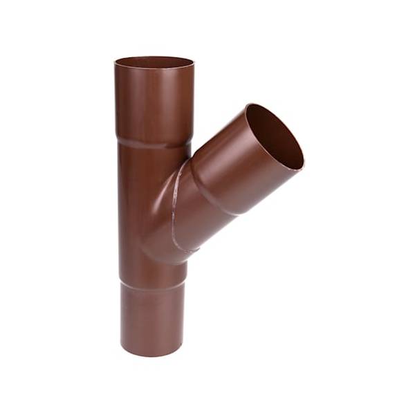 Plastmo plast grenrør brun 90/75 mm 45 grader