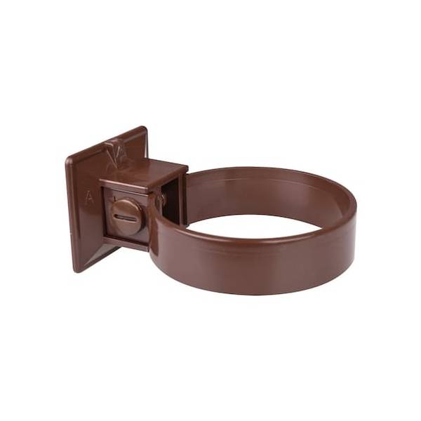 Plastmo plast rørholder brun Ø75 mm 2 stk/pakke