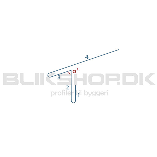 BT10-3-K Tagfod dobbelt uden drypnæse - specialmål