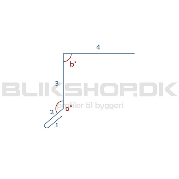 BT11-2-K Kantblik med drypnæse - specialmål