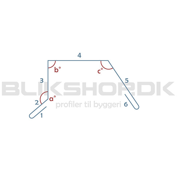 BT12-4-K Kapsel drypnæse 1 side skrå bagkant - specialmål