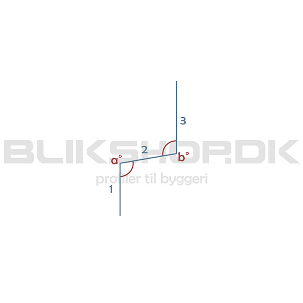 BT16-1-K Hageprofil plan z-profil uventileret - specialmål