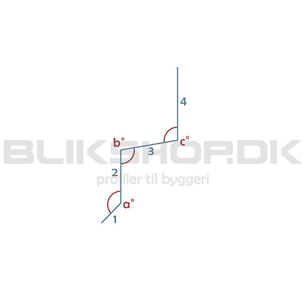 BT16-3-K Hageprofil drypnæse z-profil uventileret - specialmål