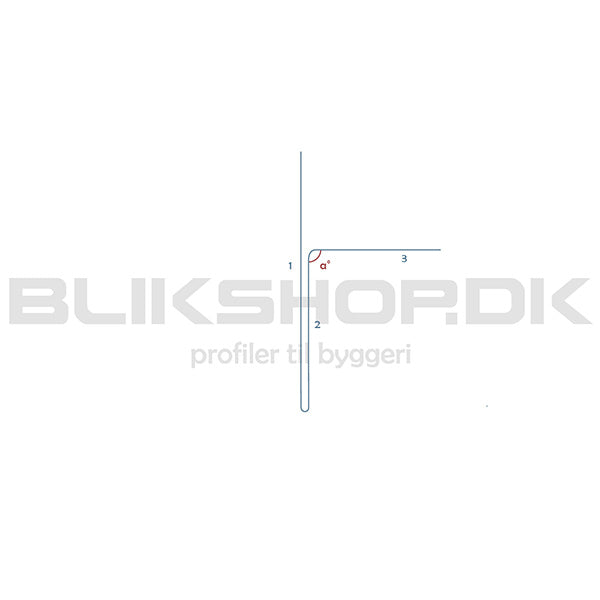 BT51-1-K Lysningsprofil side vindue uden fugestop - specialmål