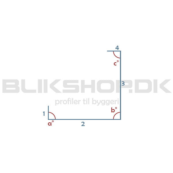 BT52-3-K Corner profile exterior - special dimensions