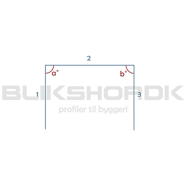 BT80-2-K U profil skarpkantet - specialmål