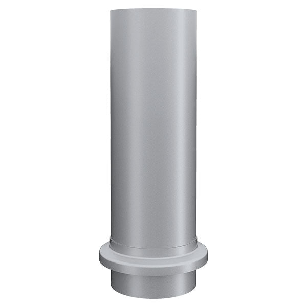 Lindab Rainline skydestykke 75 mm lige Stålmetallic