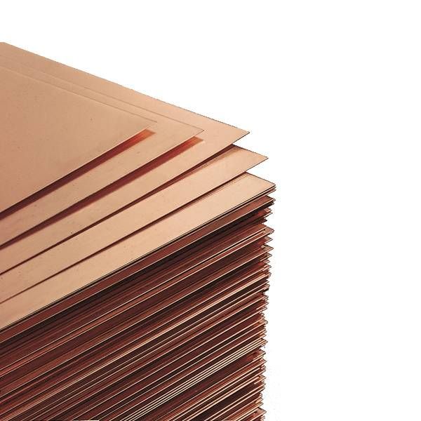 Kobberplade Blød 0,70x1000x2000 mm 12,5 kg pr pl.
