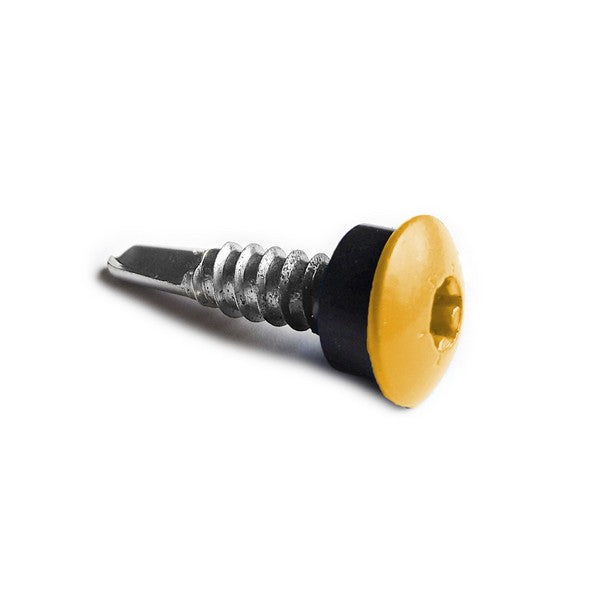 Facadeskrue/overlapskrue corona gule ralfarver RXB t/stål 5,5x25 TX20 EPDMB 250 stk/pakke