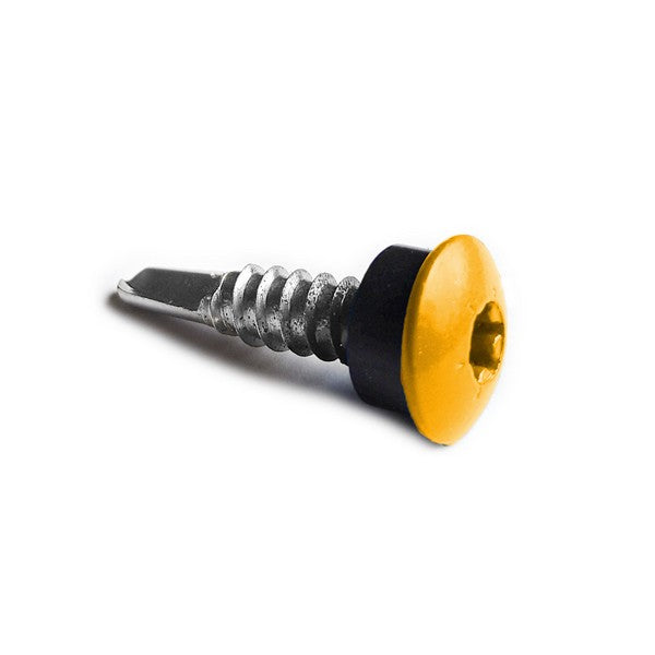 Facadeskrue/overlapskrue corona gule ralfarver RXB t/stål 4,8x35 TX20 EPDMB 250 stk/pakke