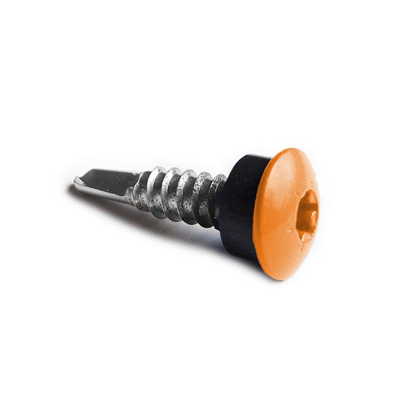 Facadeskrue/overlapskrue corona orange ralfarver RXB t/stål 5,5x25 TX20 EPDMB 250 stk/pakke