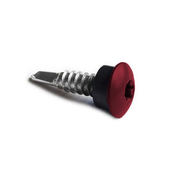 Facadeskrue/overlapskrue corona røde ralfarver RXB t/stål 4,8x35 TX20 EPDMB 250 stk/pakke