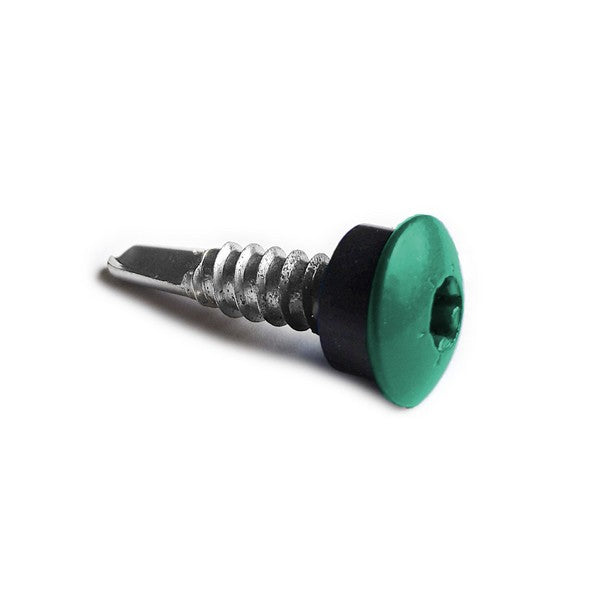 Facadeskrue/overlapskrue corona grønne ralfarver RXB t/stål 4,8x35 TX20 EPDMB 250 stk/pakke